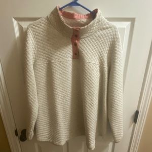 Lightweight casual sweatshirt with buttons at the neck. Maurice’s plus size 3.